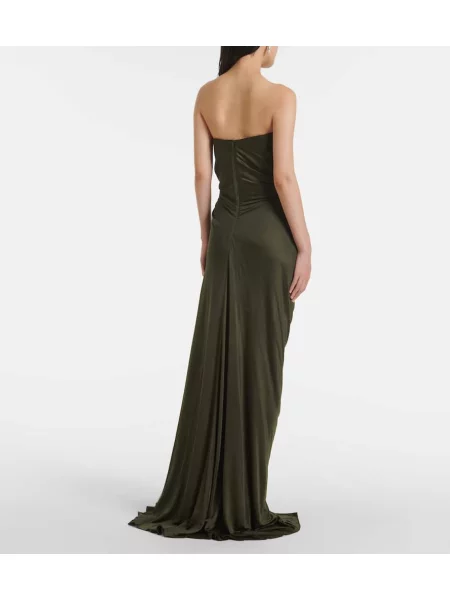 Rochie Costarellos din jerseu verde