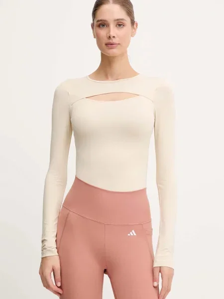 Casăll body de yoga Cut Out bej