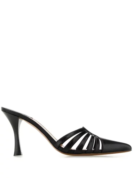 Papuci tip mules Paris Texas negru