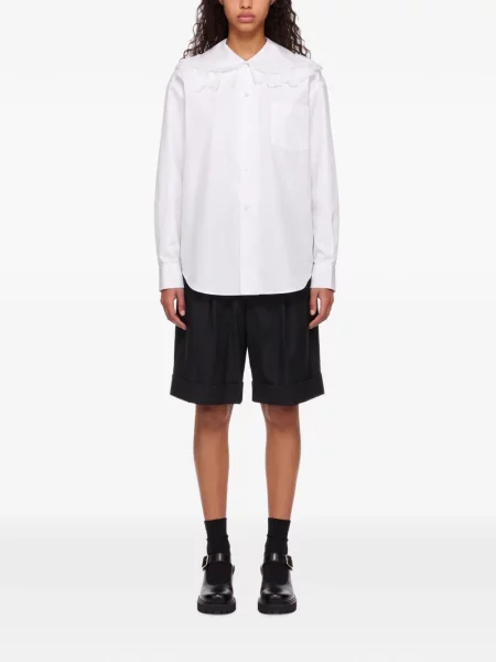 Cămașă Comme Des Garçons cu broderie alb