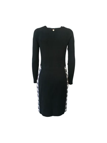 Dzianinowa sukienka Twinset czarna