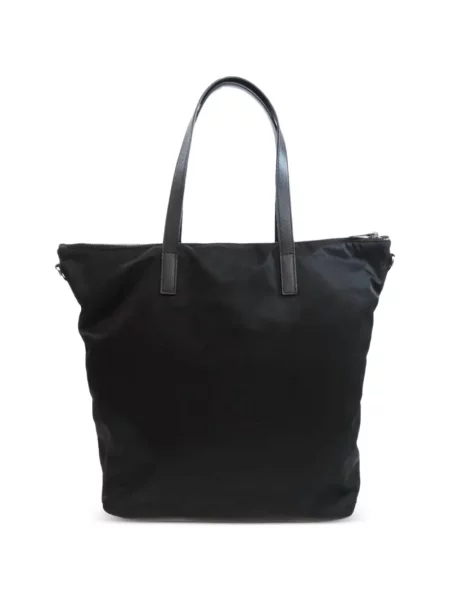 Shopper táska Prada autogrammal fekete