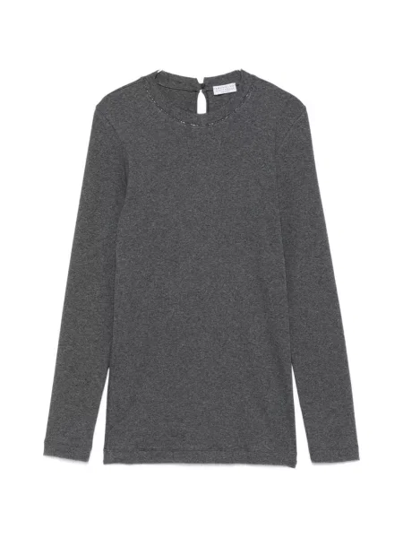Lung tricou Brunello Cucinelli gri