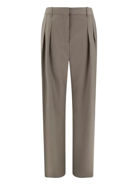 Pantaloni Loulou De Saison de lână maro