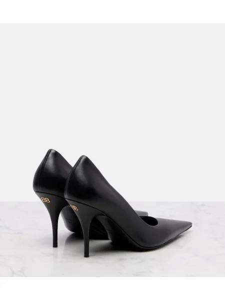Pantofi cu toc Balenciaga din piele negru