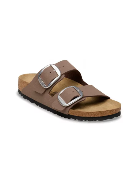 Pantofle Birkenstock s přezkou hnědé
