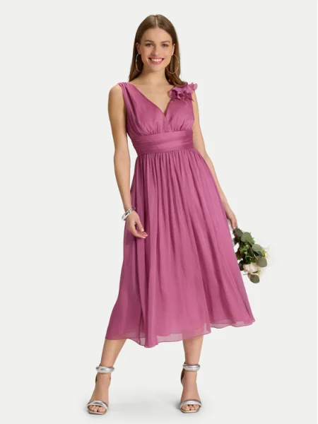 Swing Rochie cocktail roz