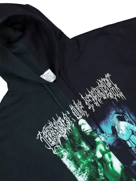 Суичър с качулка Vetements с принт зелено