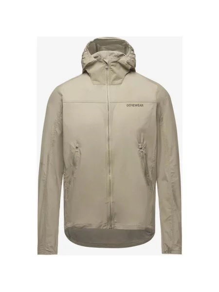 Kurtka z kapturem GOREWEAR Fernflow Windbreaker L beżowa