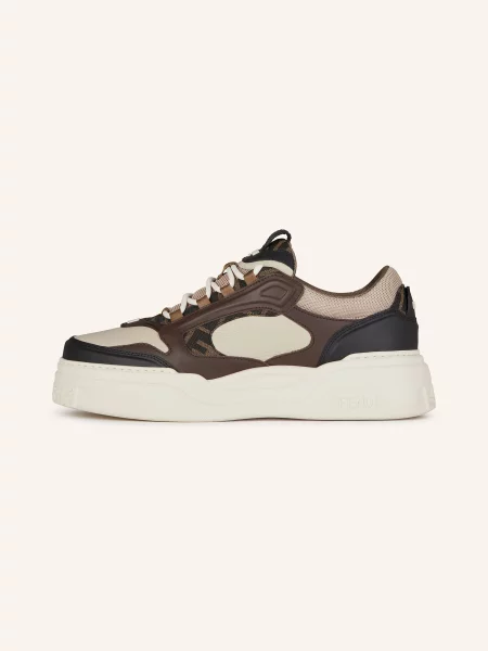 Fendi Sneakersy Force schwarz beżowe
