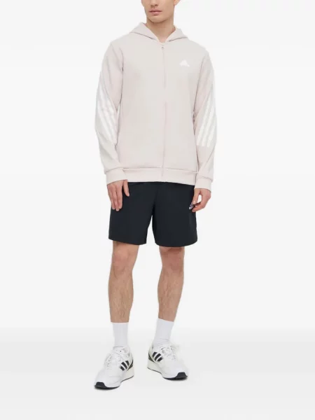 Csíkos tornaterem rövidnadrág Adidas nyomtatás kék