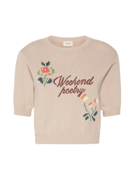 Sweter Weekend Max Mara beżowy