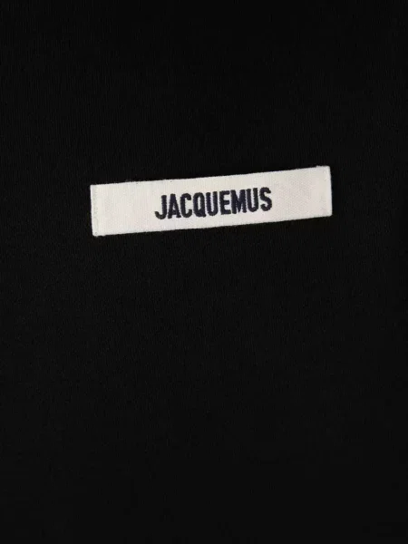 Hanorac cu glugă Jacquemus cu autograf negru