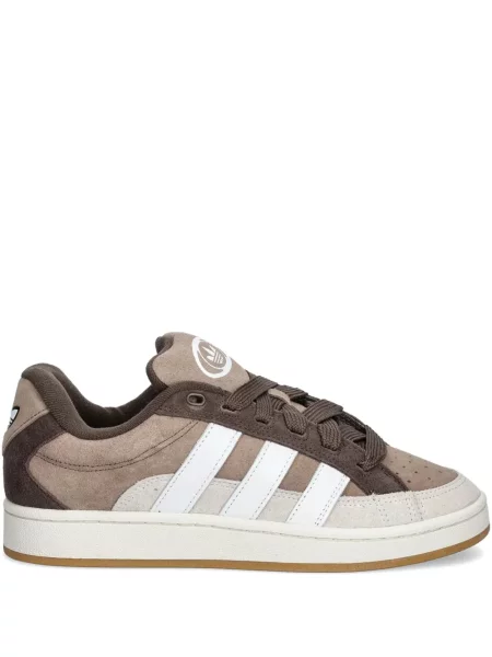 Класически панталон Adidas на райета кафяво