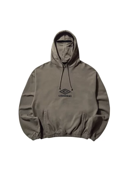 Bluza z kapturem Umbro z kapturem z logo szara