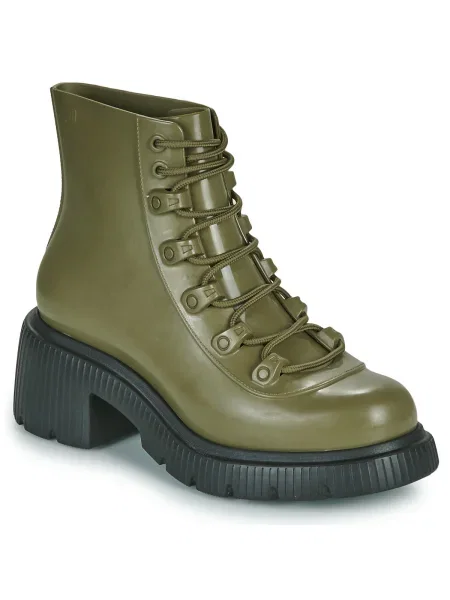 Členkové topánky Melissa khaki