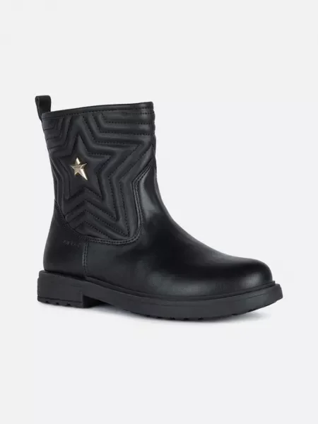 Členkové čižmy Geox čierna
