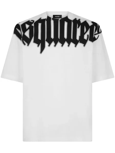 Tricou Dsquared2 cu imagine alb