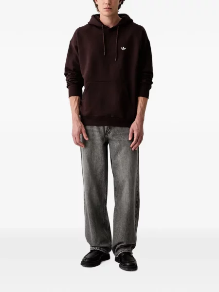 Hanorac Adidas cu dungi cu imagine plasă negru