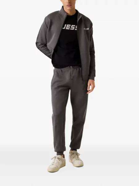 Pantaloni de jogging Guess cu autograf gri