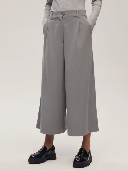 Кюлоти DIVERSE Kulsho світло-сірий віскоза/поліестер сірі