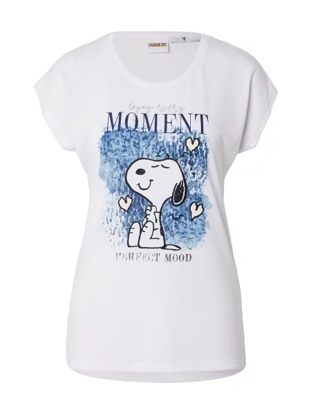 Hailys Tricou bleumarin / argintiu alb