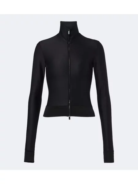 Top Gucci de mătase negru