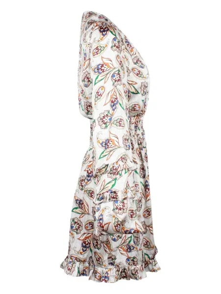 Sukienka mini Maje z nadrukiem z wzorem paisley garniturowa biała