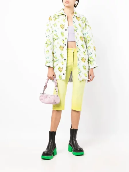 Kelnės Msgm apkarpytas geltona