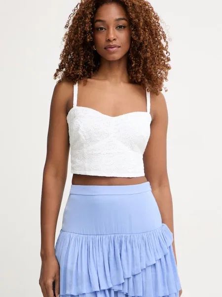 Crop top Guess biały