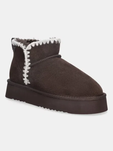 Замшевые сапоги Answear.lab коричневые