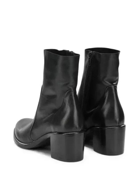 Кожени боти до глезена Strategia Shoes черно