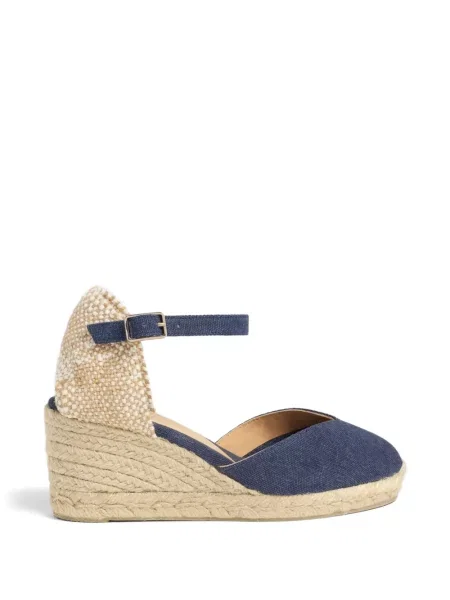 Espadrile Castaner cu pană albastru