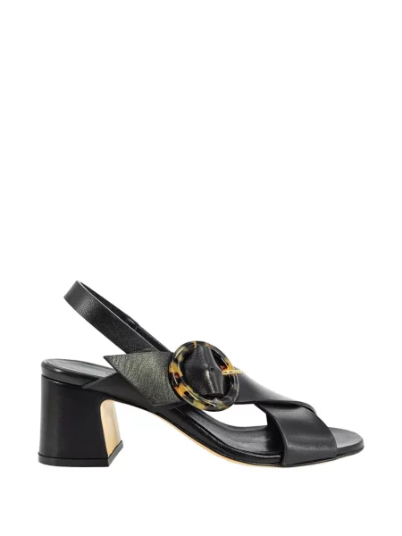 Sandale Madison.maison din piele cu cataramă slingback negru