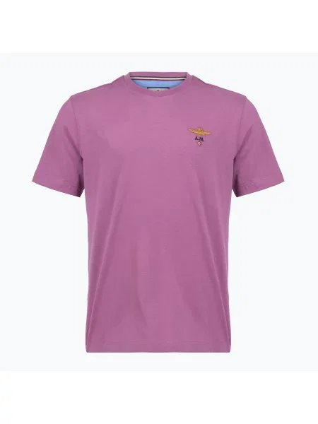 Мъжка тениска Aeronautica Militare grape purple виолетово