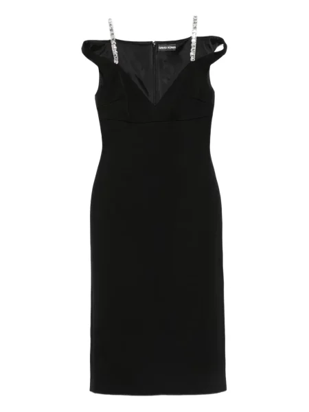 Rochie midi David Koma de cristal până la genunchi de costum negru