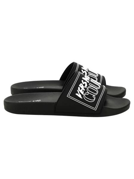 Versace Obuwie Mężczyzna 43 EU Klapki Pool Slides czarny
