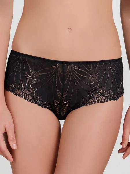 Трусики шортики с низкой посадкой чорні