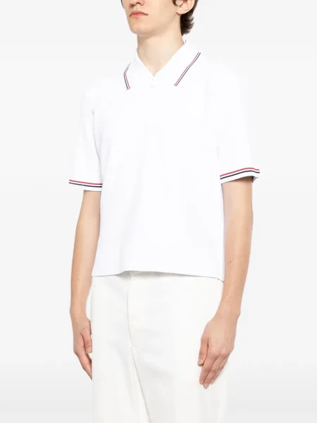 Polo Thom Browne cu dungi alb