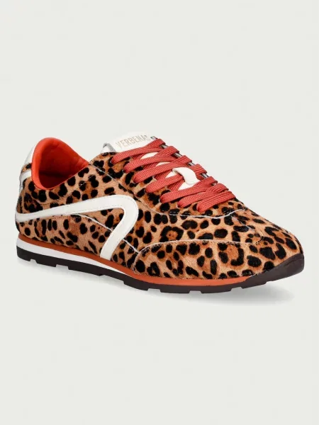 Verbenas JAMAICA ANIMALIER sneakers pentru femei din piele maro