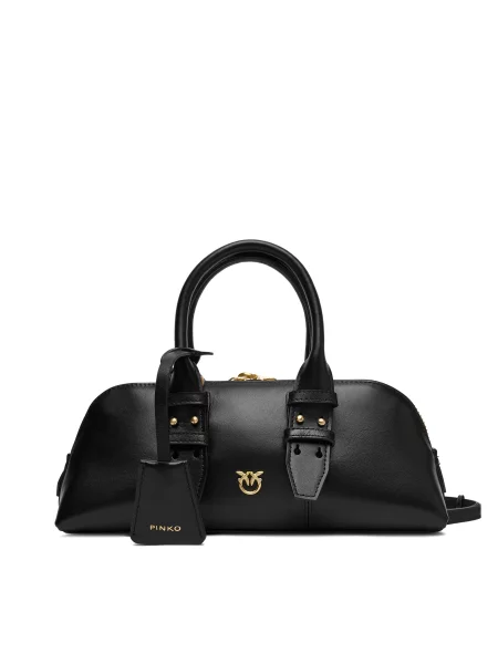 PINKO Ročna torba Bowling Bag Baguette črna