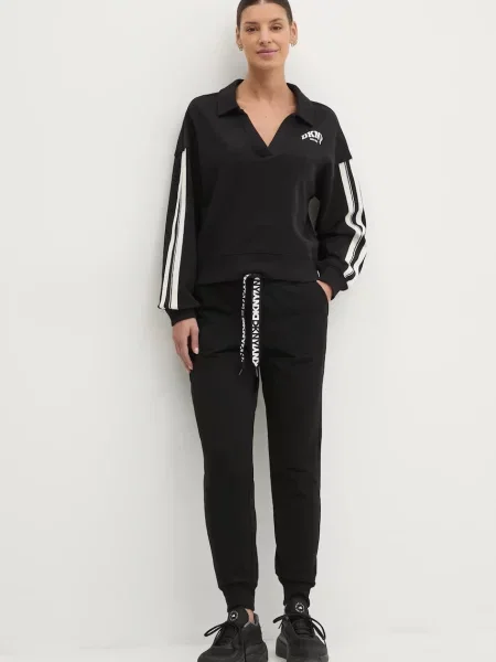 Спортивні штани Dkny однотонні чорний