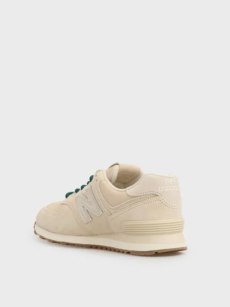 Замшевые кроссовки New Balance 574 бежевые