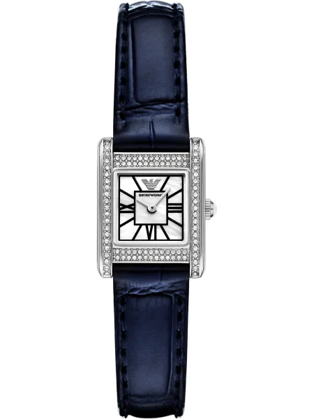 Emporio Armani Ceas analogic bleumarin / argintiu alb