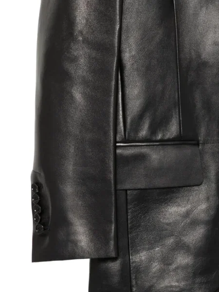 Кожено палто Tom Ford черно