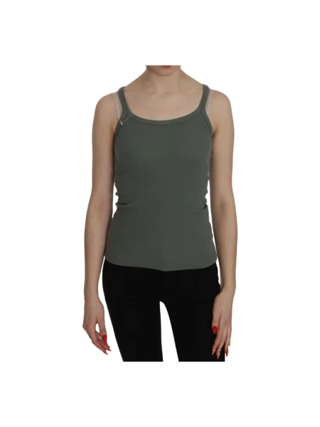 Podkoszulka Pink Memories na ramiączkach casual zielona