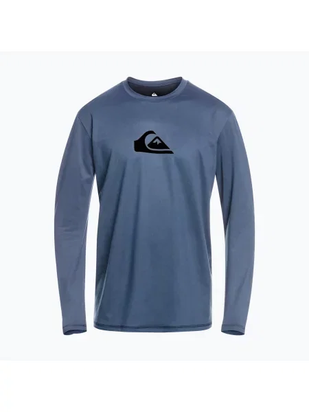 Мъжки Quiksilver Solid Streak тъмносин блейзър/бял ръкав за плуване бяло