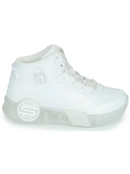 Členkové topánky Skechers biela