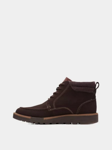 Clarks Черевики Темно-коричневий Текстиль коричневі