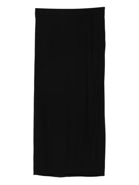 Fustă midi Tom Ford drapată până la genunchi negru